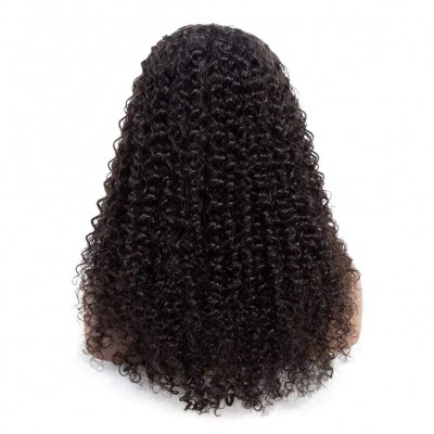 Wholesale Curly Cuticle Aligned Hair Indian Remy Human Hair Full Lace Wigs for Black Women