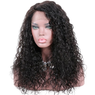 Natural Looking Curly Cuticle Aligned Hair Brazilian Virgin Human Hair Full Lace Wigs