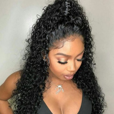 Natural Looking Brazilian Human Hair Wigs Virgin Cuticle Aligned Hair Full Lace Wig for Black Women