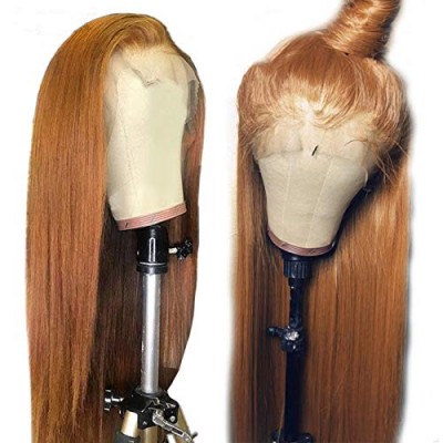 qingdao factory orange Color Lace Human Hair Wigs